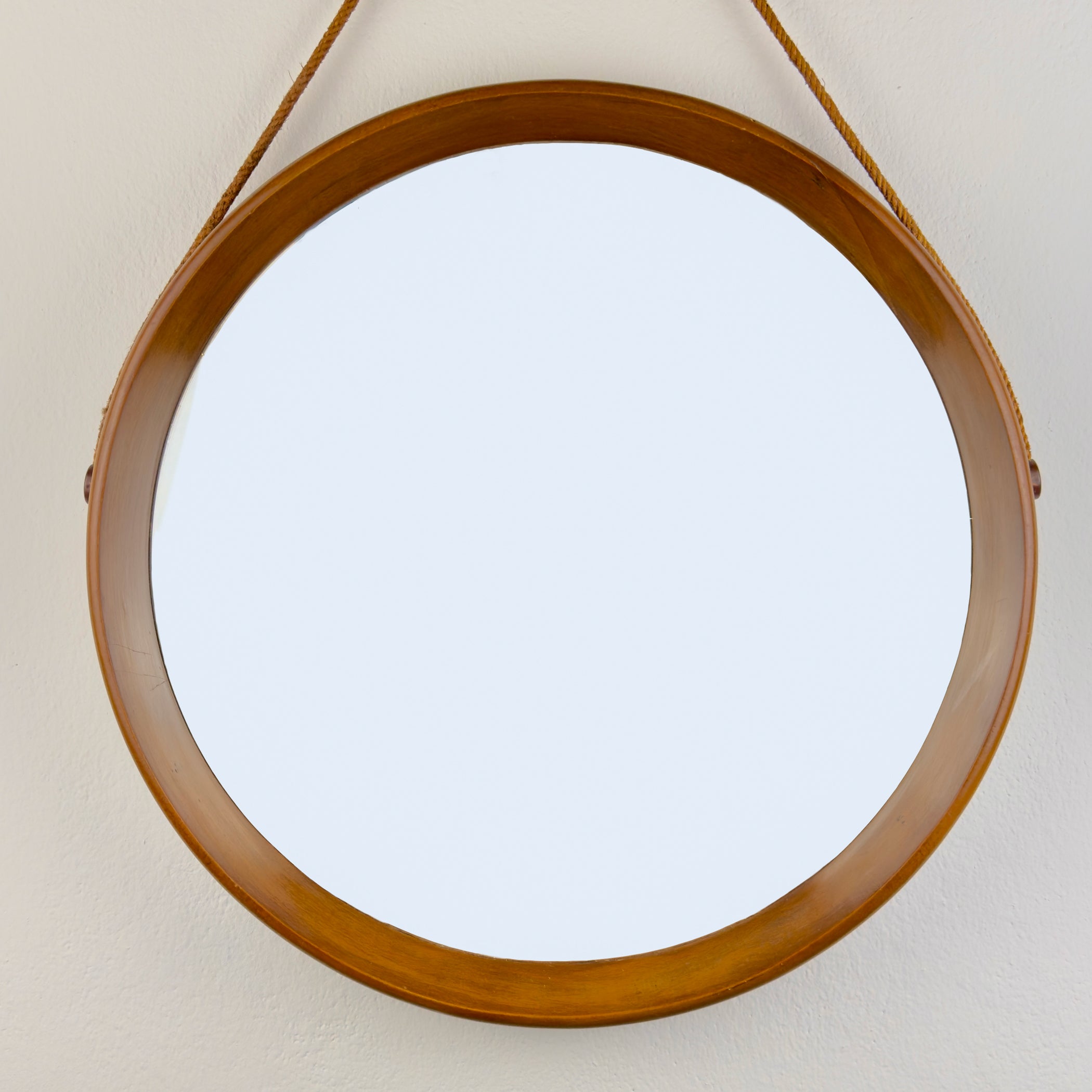 Mid-century Wall Mirror with Teak, Italy 1960s