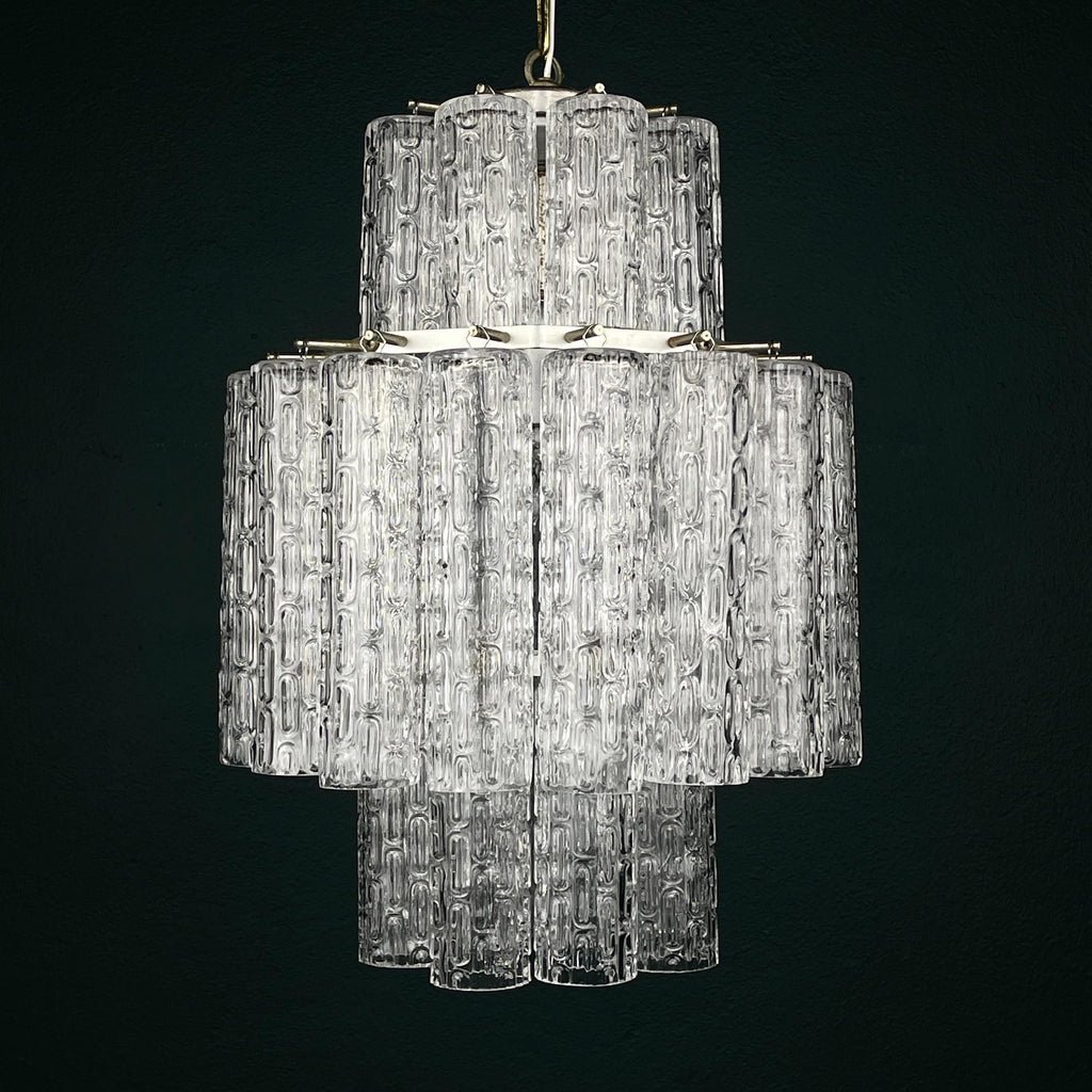 Classic Murano chandelier Tronchi by Venini, Italy 1960s
