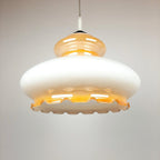 Vintage glass lamp Yugoslavia '70s Mid-century ceiling lamp Retro lighting