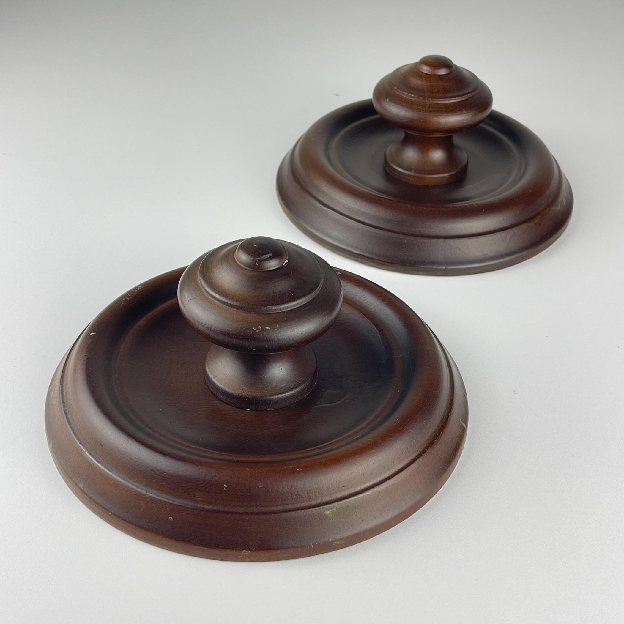 Vintage wooden hanger Art Deco, Italy, 1950s, Set of 2, Vintage home decor