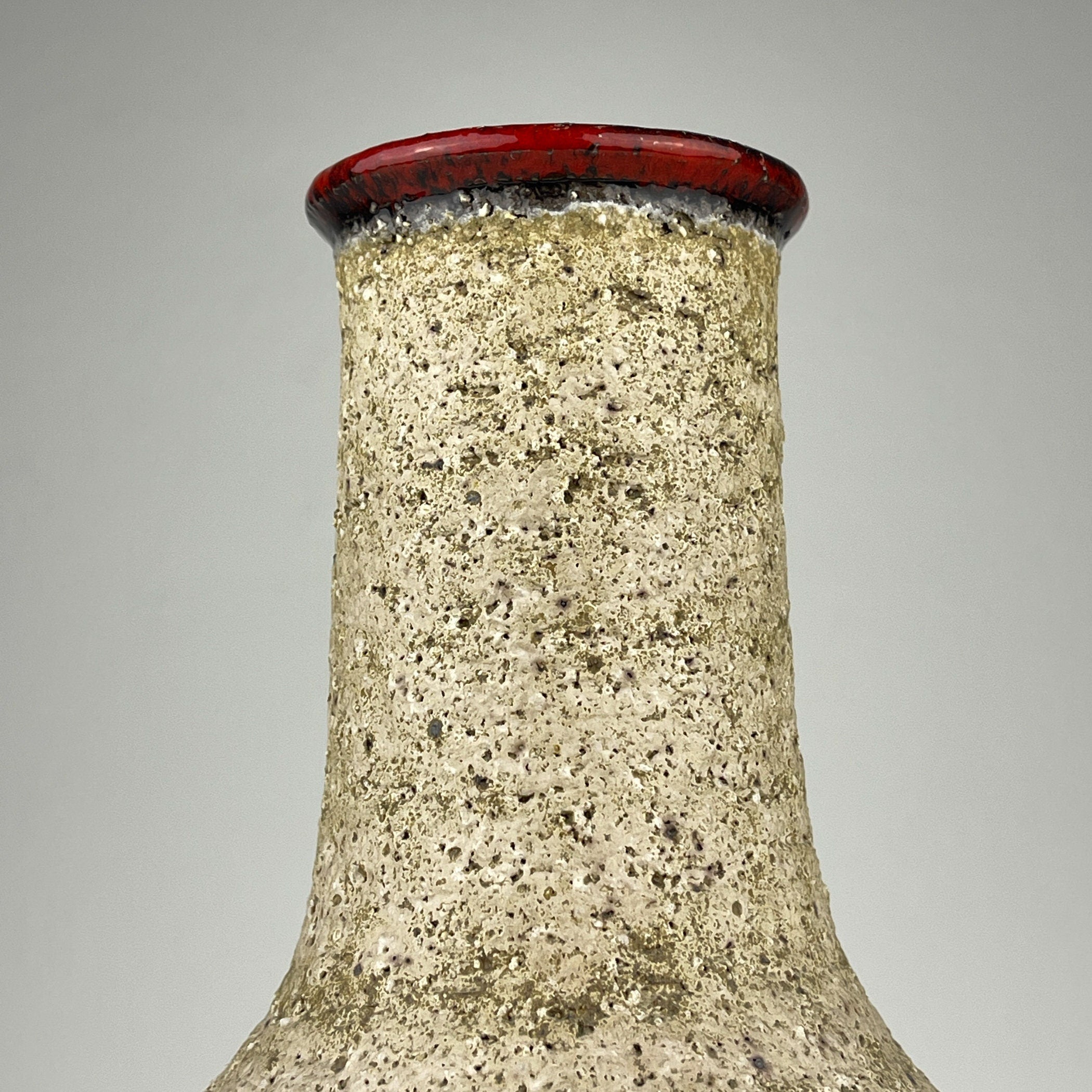 Vintage ceramic vase, Italy 1970s, Mid-century home decor