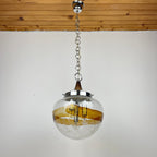 Murano glass pendant lamp  Italy 1970s Space age Mid-century modern italian lighting