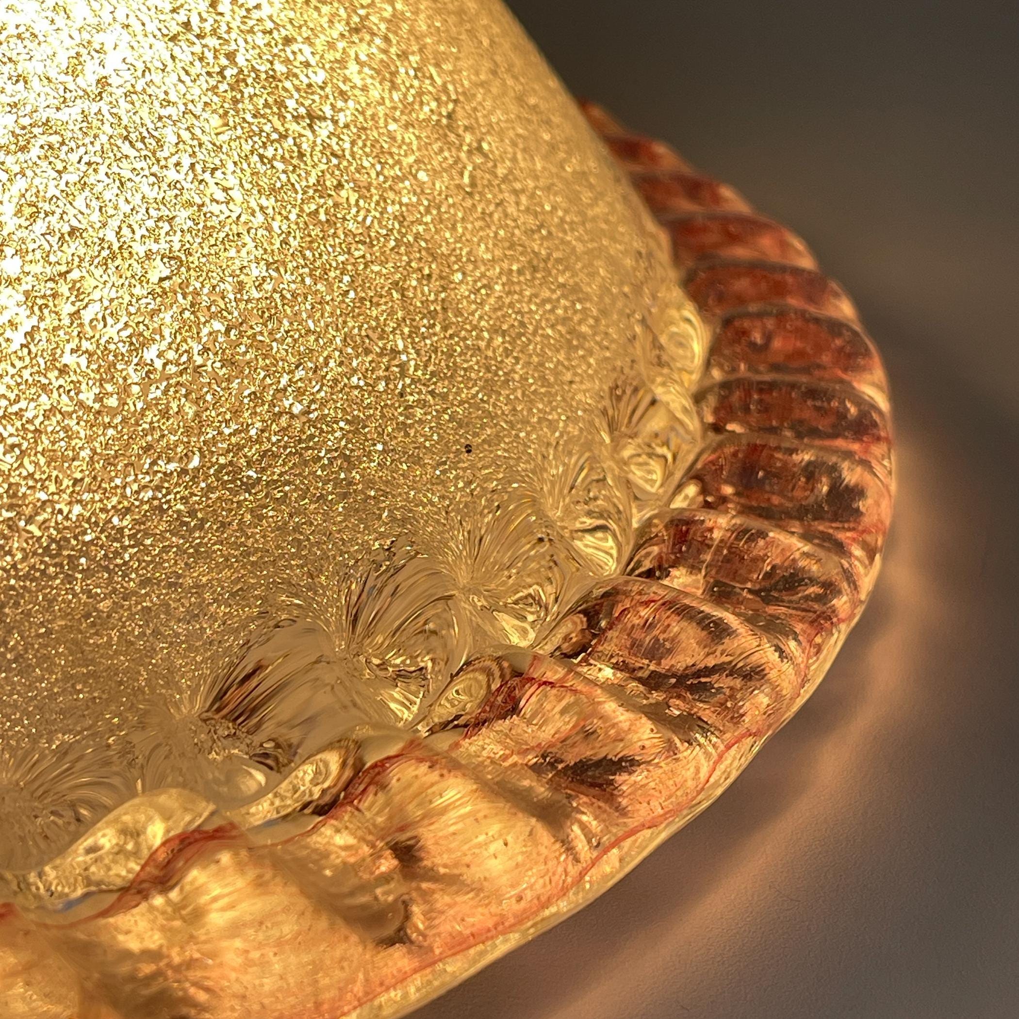 Original murano glass ceiling lamp, Italy 1990s, Vintage home decor