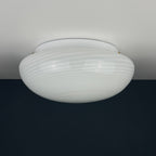 Classic swirl murano glass ceiling or wall lamp Italy 1970s Retro home decor