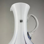 Murano glass hand-cut pitcher by Carlo Moretti Italy 1970s original murano jug