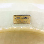 Vintage Alabaster Lady Hat Table Lamp - 1970s Italian Lighting