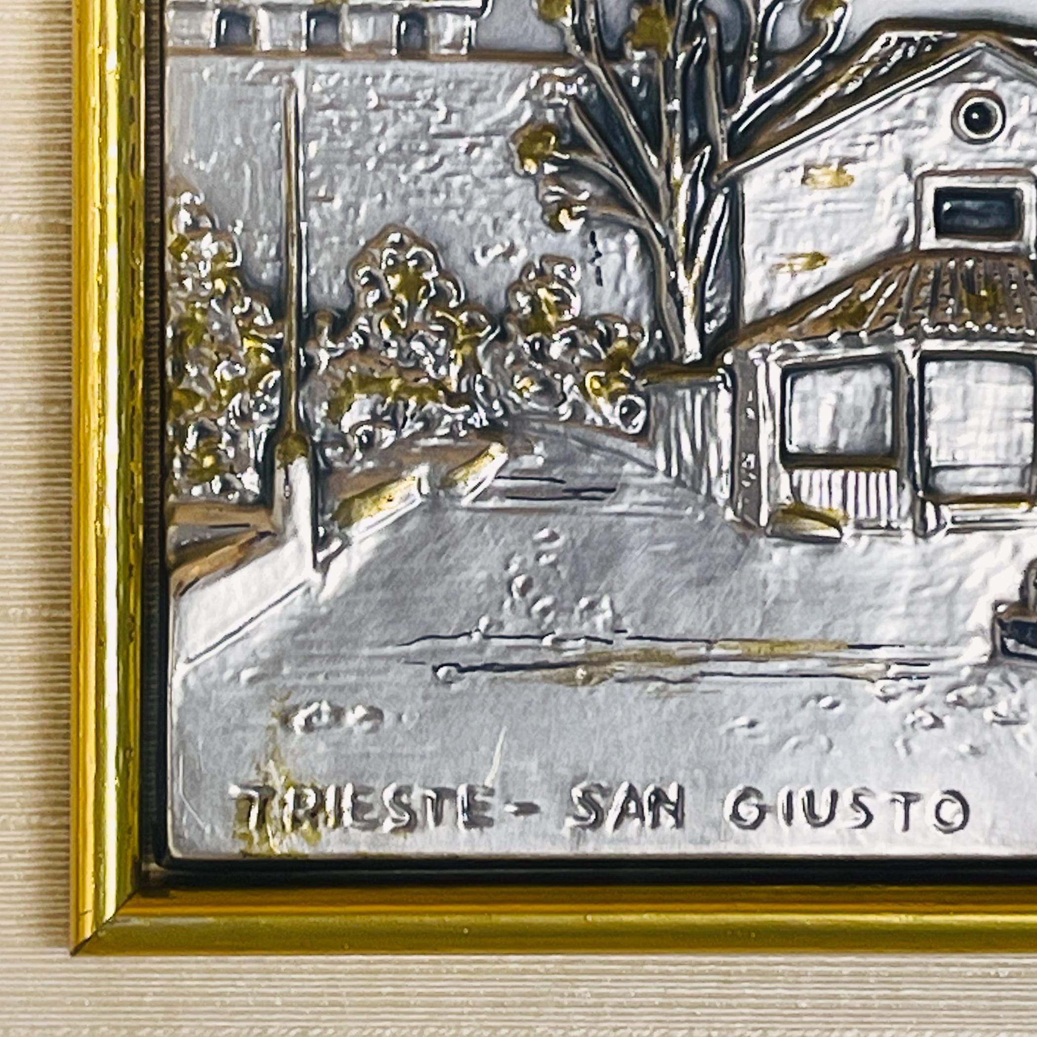 Vintage Silver relief picture collection Alliani, Italy, 1970s, Vintage home decor