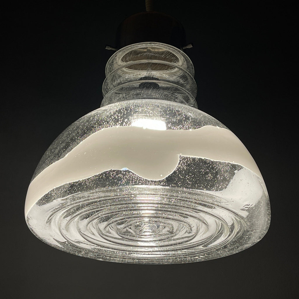 Murano glass pendant lamp  Italy 1960s Space age Mid-century modern italian lighting