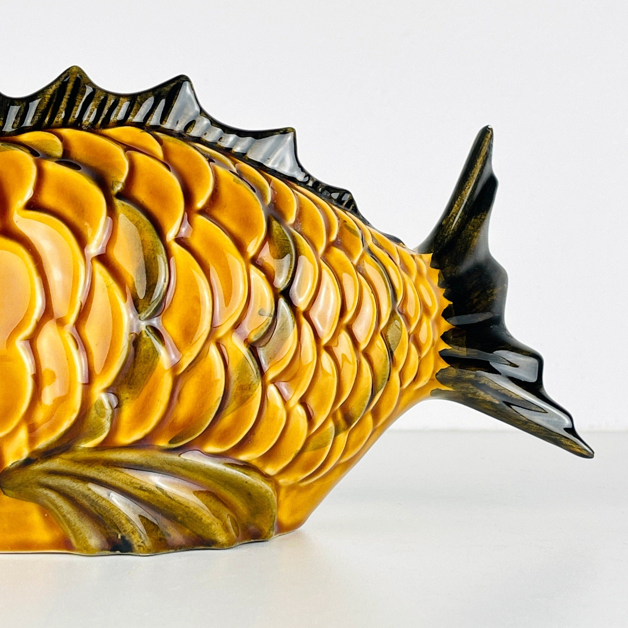Vintage ceramic figure Fish Portugal 1970s