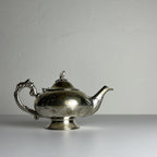 Vintage silver plated teapot, Italy 1950s