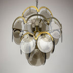 Smoked Murano chandelier by Gino Vistosi, Italy 1970s