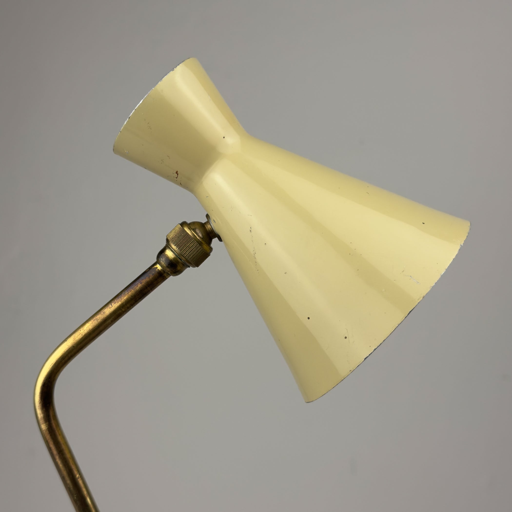 Vintage metal table lamp by Stilnovo, Italy 1950s