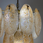 Original cascade murano glass chandelier, Italy 1980s