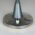 Grey industrial metal desk lamp Italy, 1960s