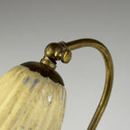 Small vintage metal table lamp Tulip, Italy 1950s