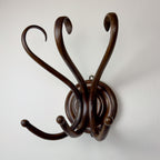 Antique Bentwood Wall Coat Rack by Thonet, Austria, 1920s