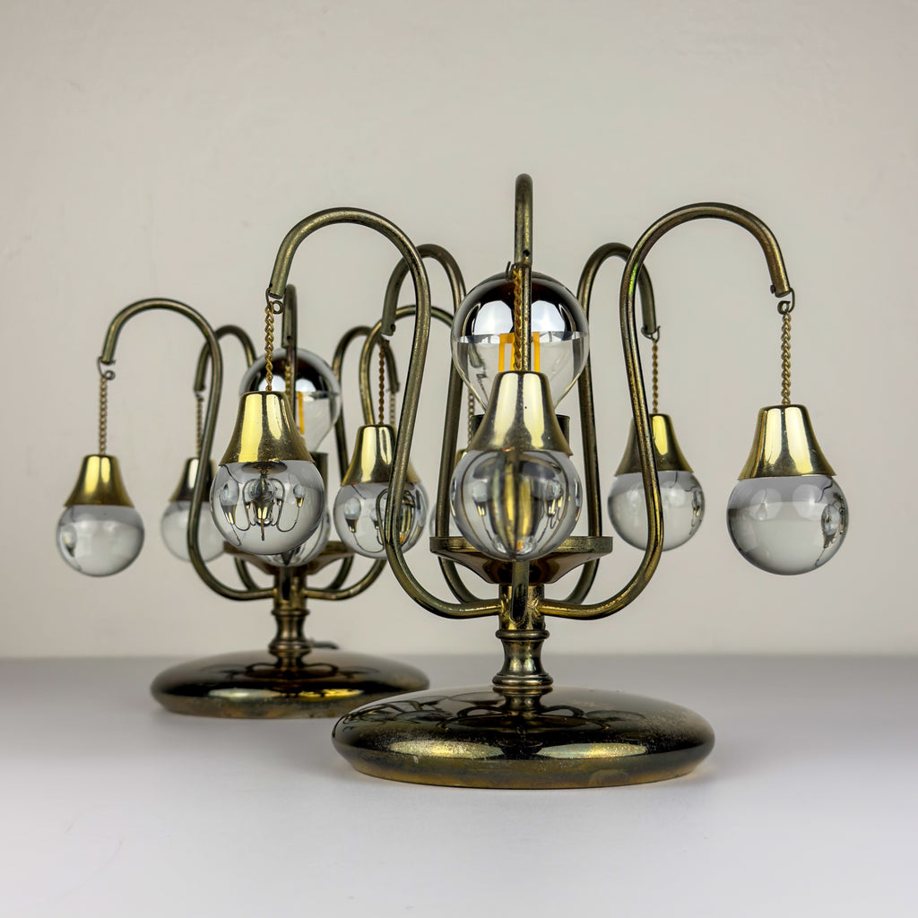 Vintage murano table lamps, Set of 2, Italy 1960s