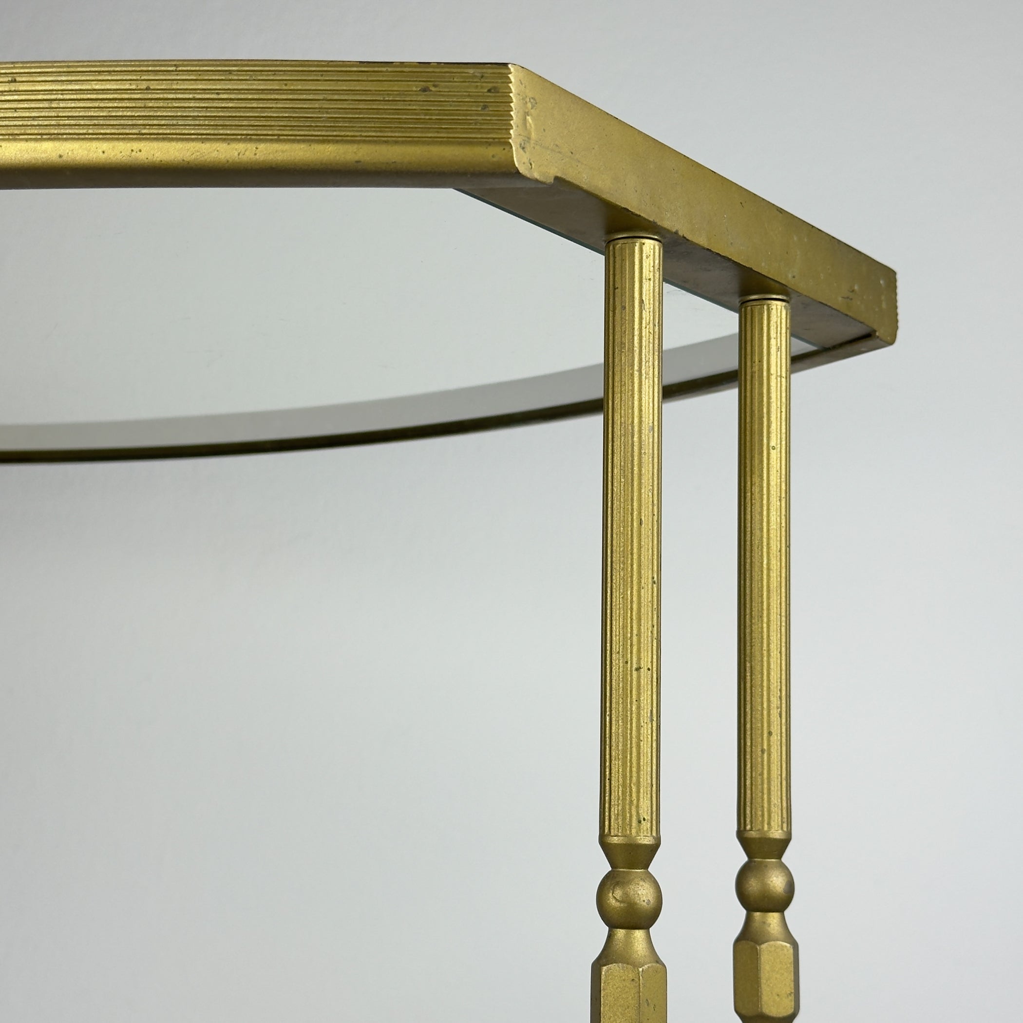 Vintage metal bar cart, Italy 1950s