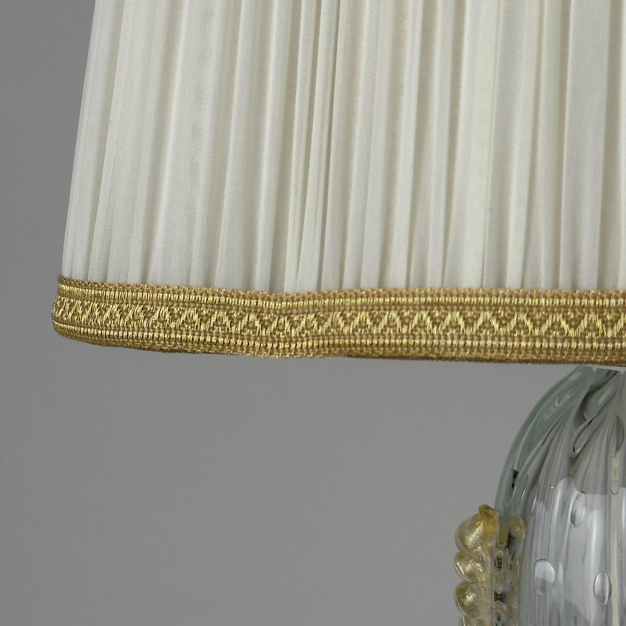 Original Murano glass table lamp by Barovier and Toso, Italy 1980s