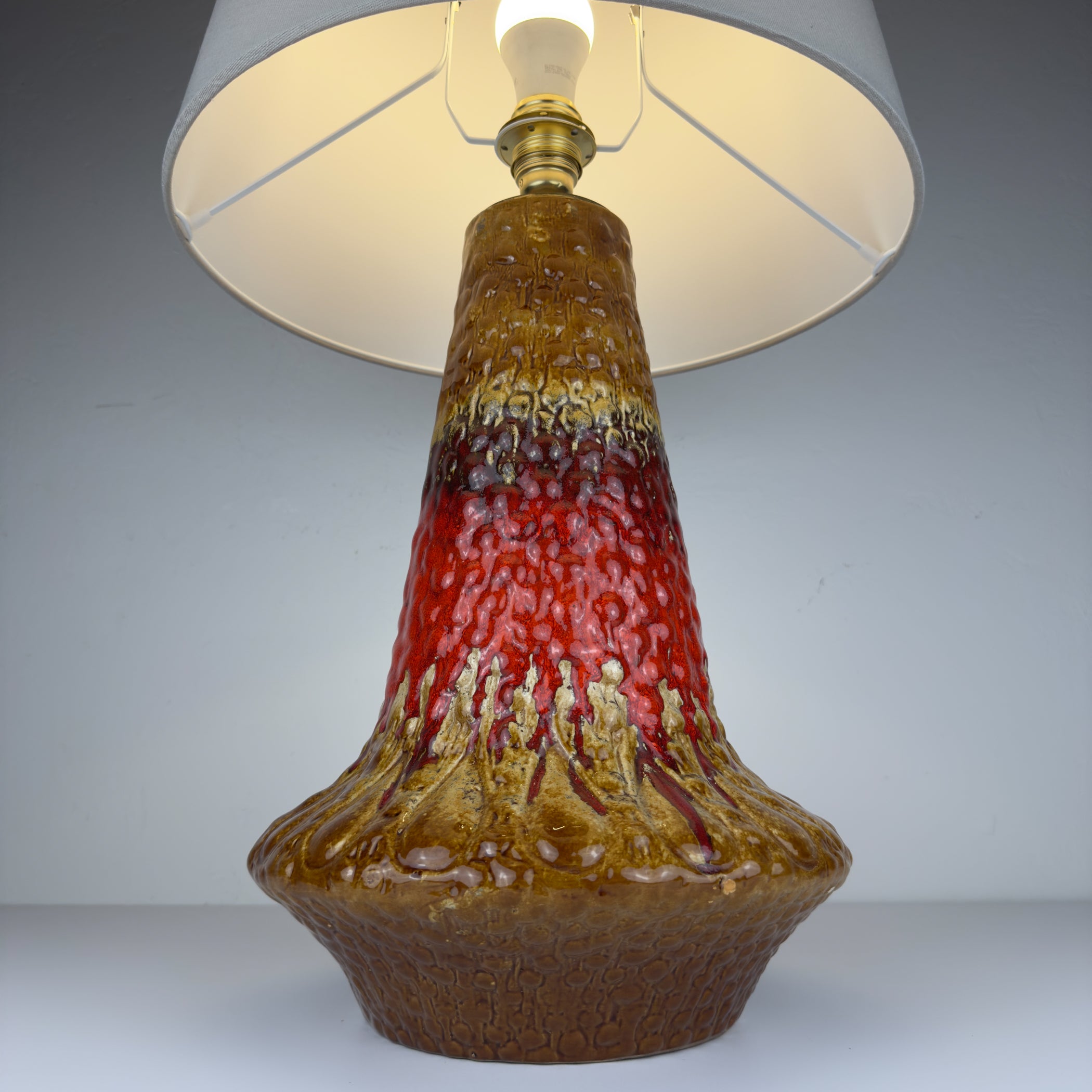 Vintage Ceramic table lamp LAVA by KIL Liboje, Yugoslavia, 1960s