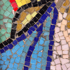 Italian Glass Smalti Mosaic – Christ Pantocrator Icon, Mid-20th Century