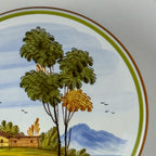 Vintage hand painted round trinket box by manufacture Di Stefano, Italy, late 20th Century