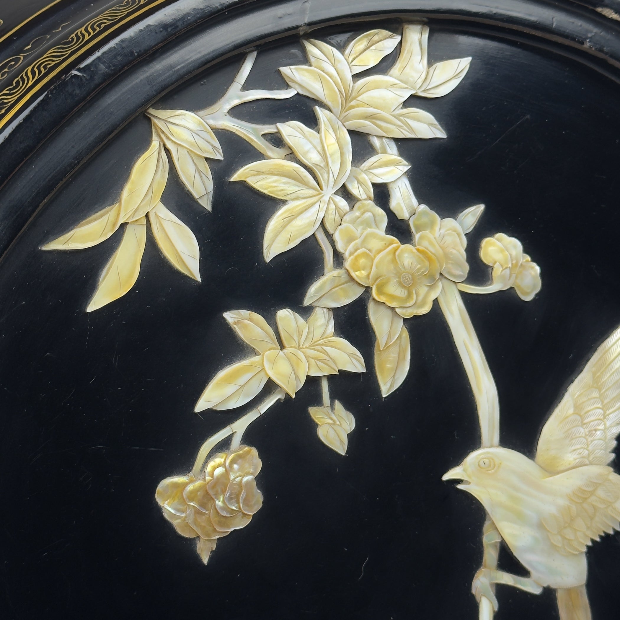Mid-Century Italian Table, Style Chinoiserie, 1960s