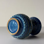 Vintage ceramic vase Rimini Blue, design Aldo Londi, Bitossi Italy 1970s