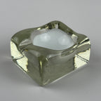 Vintage murano glass ashtray by Alfredo Barbini, Italy 1980s
