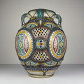 Vintage Moroccan Palatial Pottery Vase, Morocco 1930-50ss