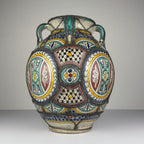 Vintage Moroccan Palatial Pottery Vase, Morocco 1930-50ss
