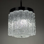 Vintage murano glass chandelier Tronchi by Toni Zuccheri for Venini, Italy 1960s
