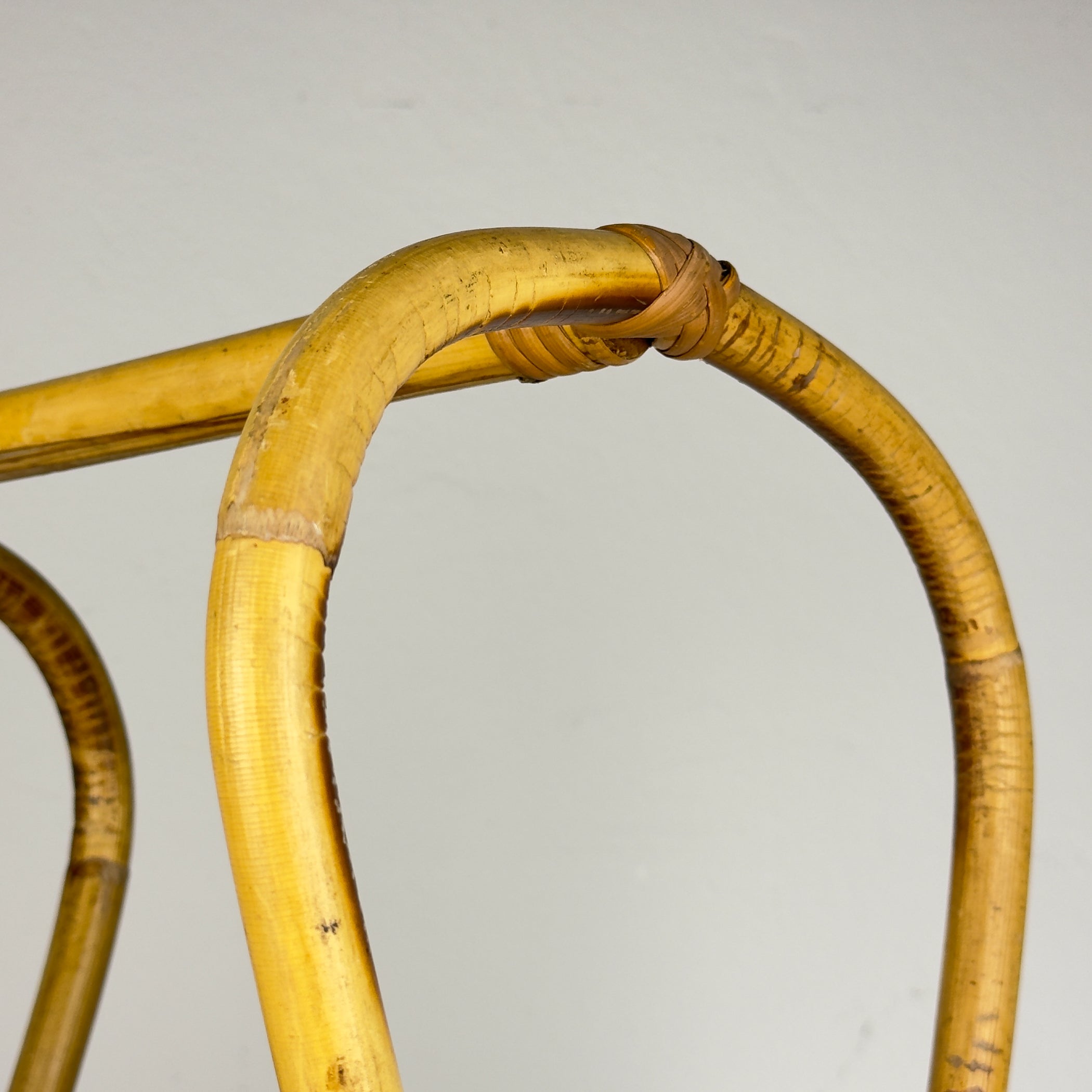 Vintage Bamboo magazine rack by Vivai Del Sud, Italy 1960s