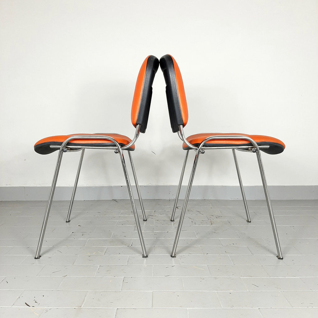 Retro office chair Yugoslavia '80s Orange desk chair