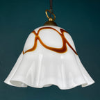 Vintage Fazzoletto Murano Glass Pendant Lamp: Mid-Century Italian Lighting