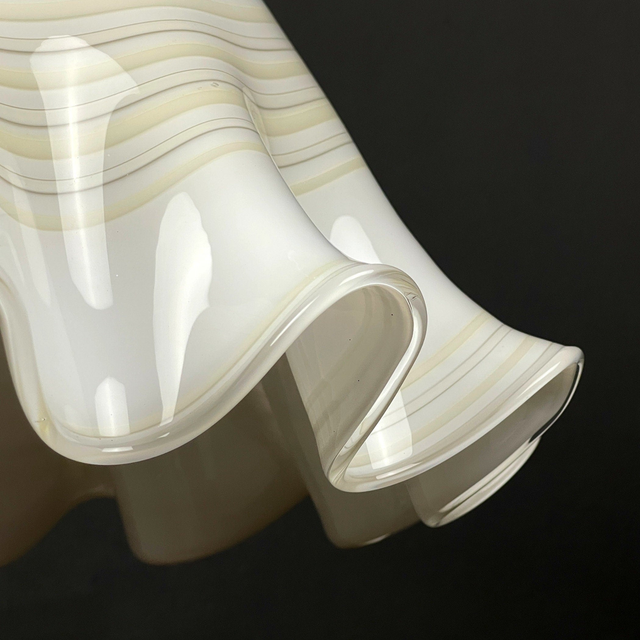 Vintage Murano Glass Fazzoletto Pendant Lamp - Mid-Century Italian Lighting