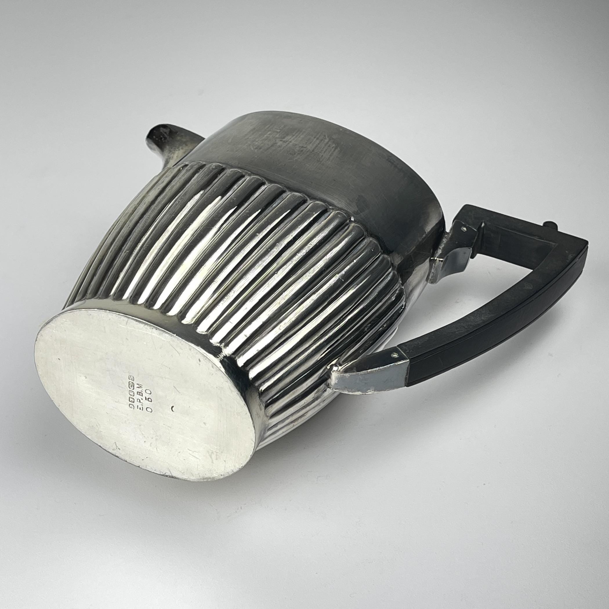 Antique silver plated coffee pot by Sheffield, England, 1890-1910s, Vintage home decor