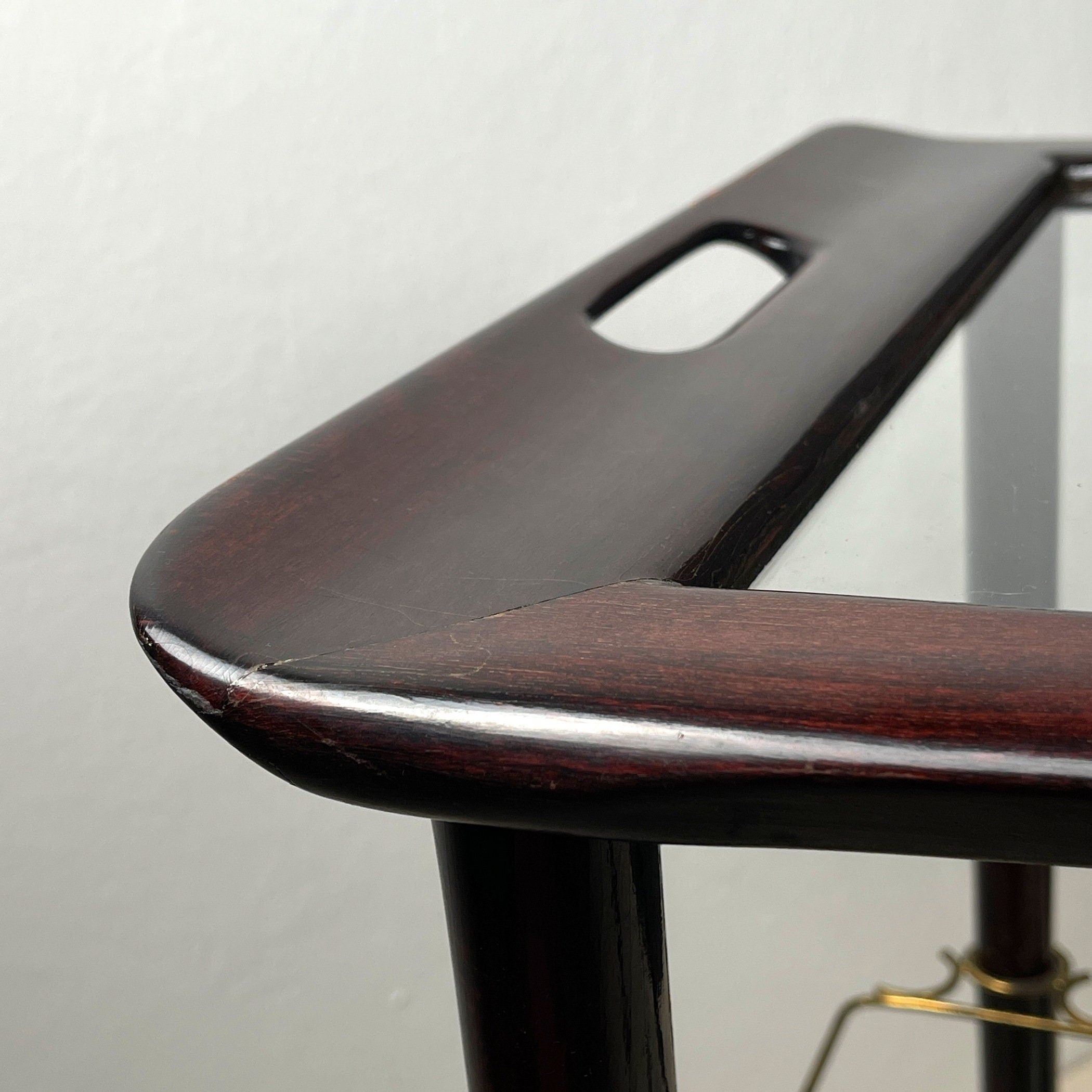 Ico Parisi Mid-Century Modern Bar Cart Trolley: Italian Design