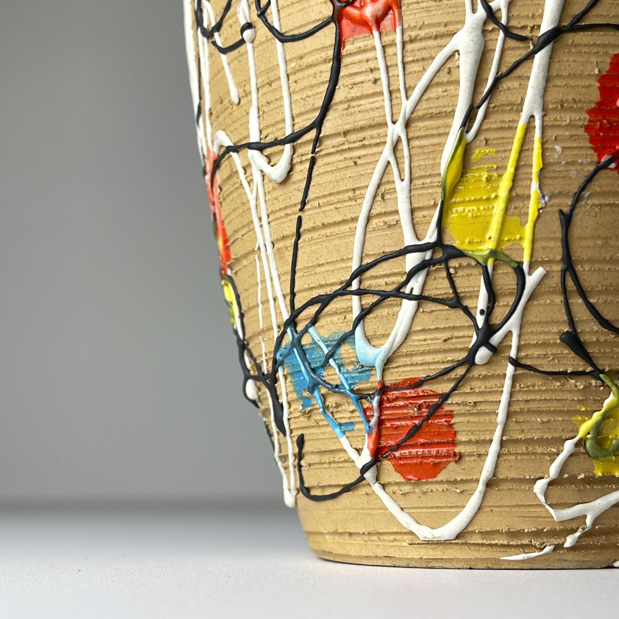 Mid-century small ceramic vase by Fratelli Fanciullacci, Italy 1960s, Vintage home decor