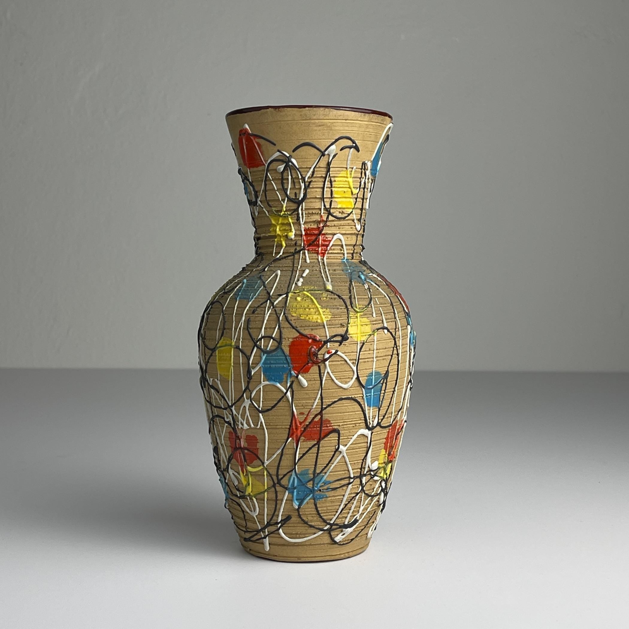 Mid-century small ceramic vase by Fratelli Fanciullacci, Italy 1960s, Vintage home decor