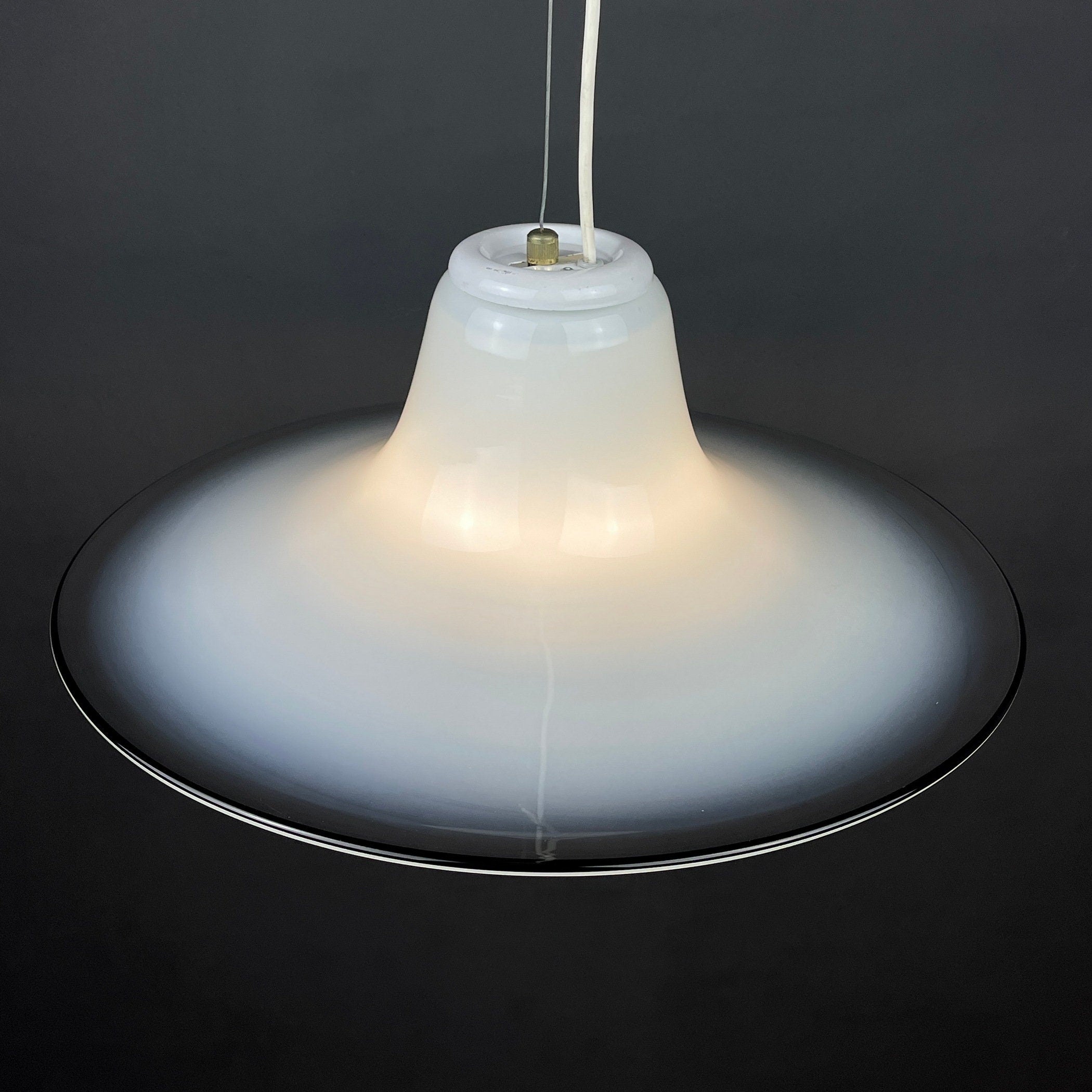 Murano Glass Lamp: Cinea by Giusto Toso for Leucos, 1970s Italian Lighting