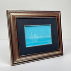 Luigi Targa, Venetian lagoon in the heavenly glare, Padua, Italy 1970s, Oil on Canvas, Framed