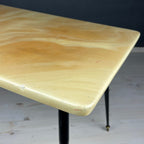 Mid-century beige coffee table Italy 1950s Art deco Vintage Italian Modern