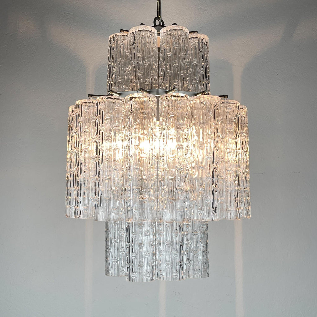 Classic Murano chandelier Tronchi by Venini, Italy 1960s