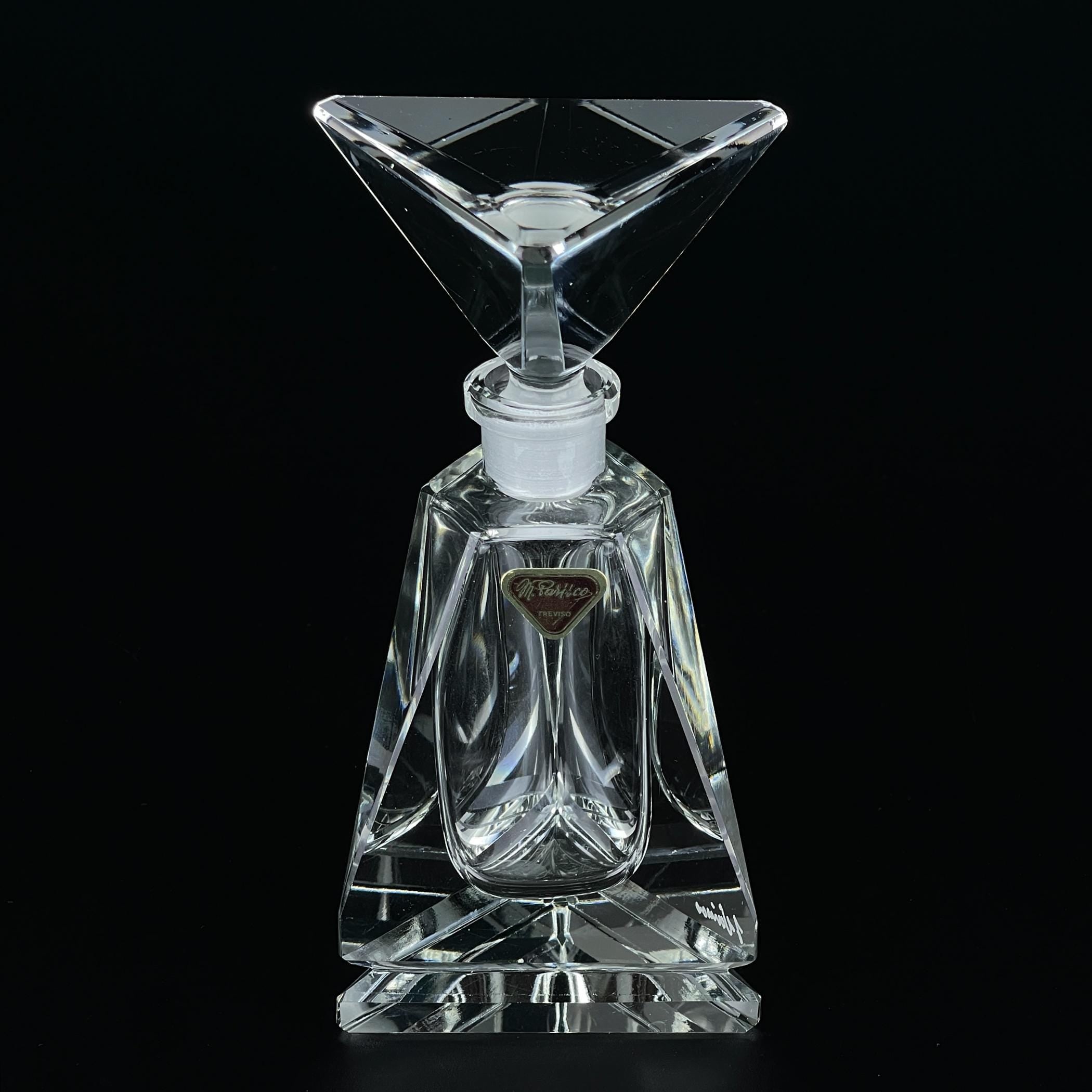 Original crystal perfume bottle by Italo Varisco for Varisco, Italy, 1960s