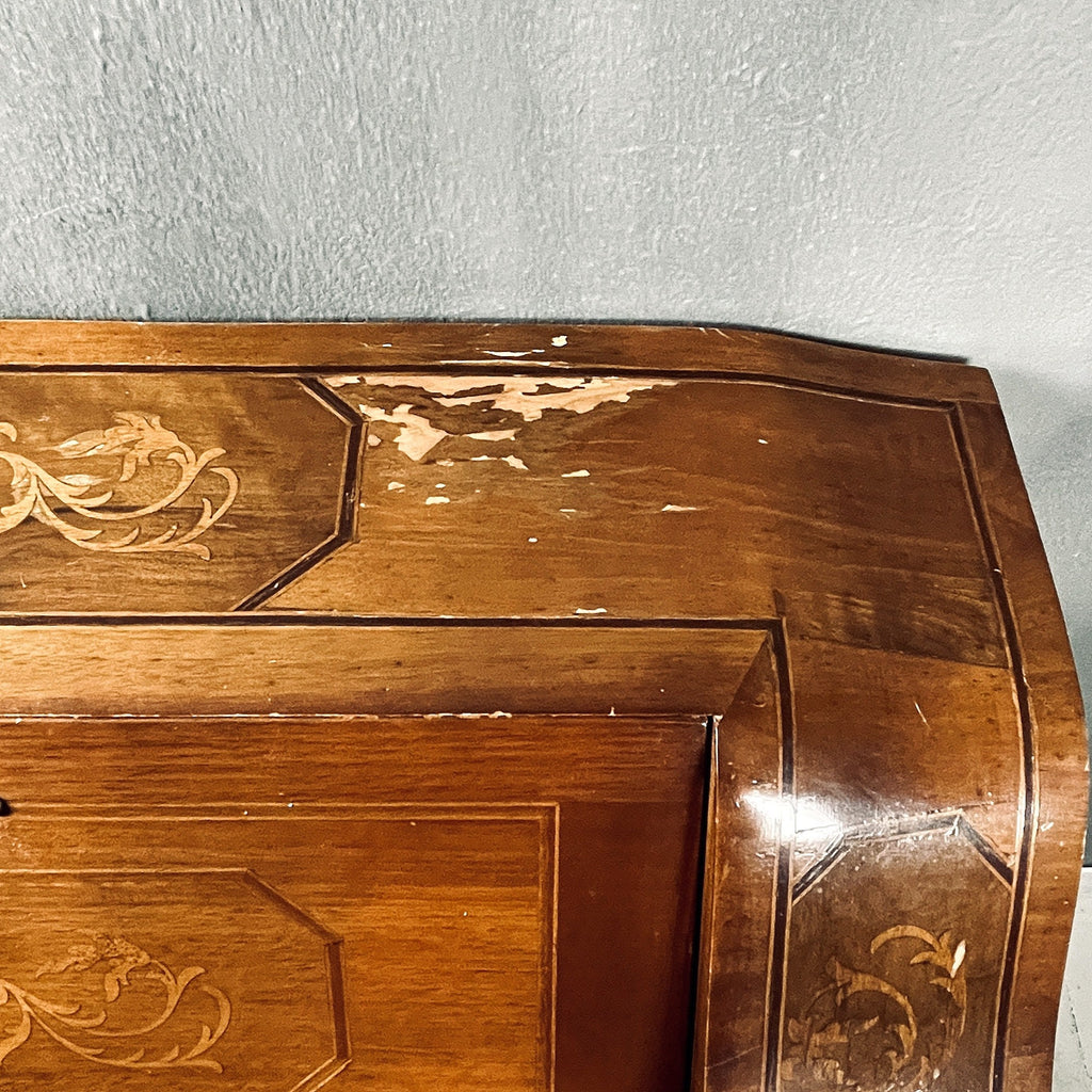 Vintage dresser commode secretaire bureau Italy 1960s furniture antique style chest of drawers