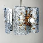 Mid-Century AV Mazzega Murano Glass Chandelier: Italian Space Age Lighting