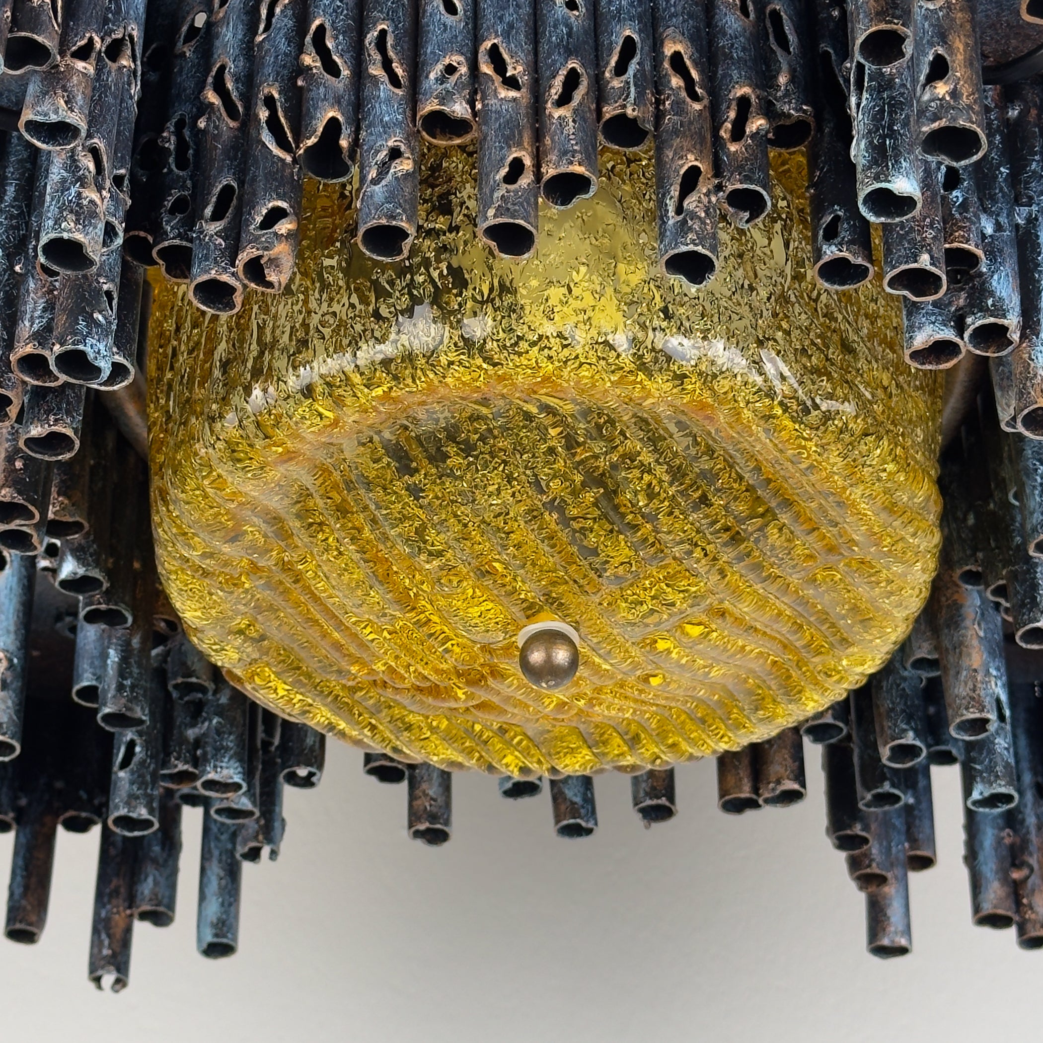 Brutalist chandelier by Marcello Fantoni, Fantoni Studio, Firenze, Italy 1960s
