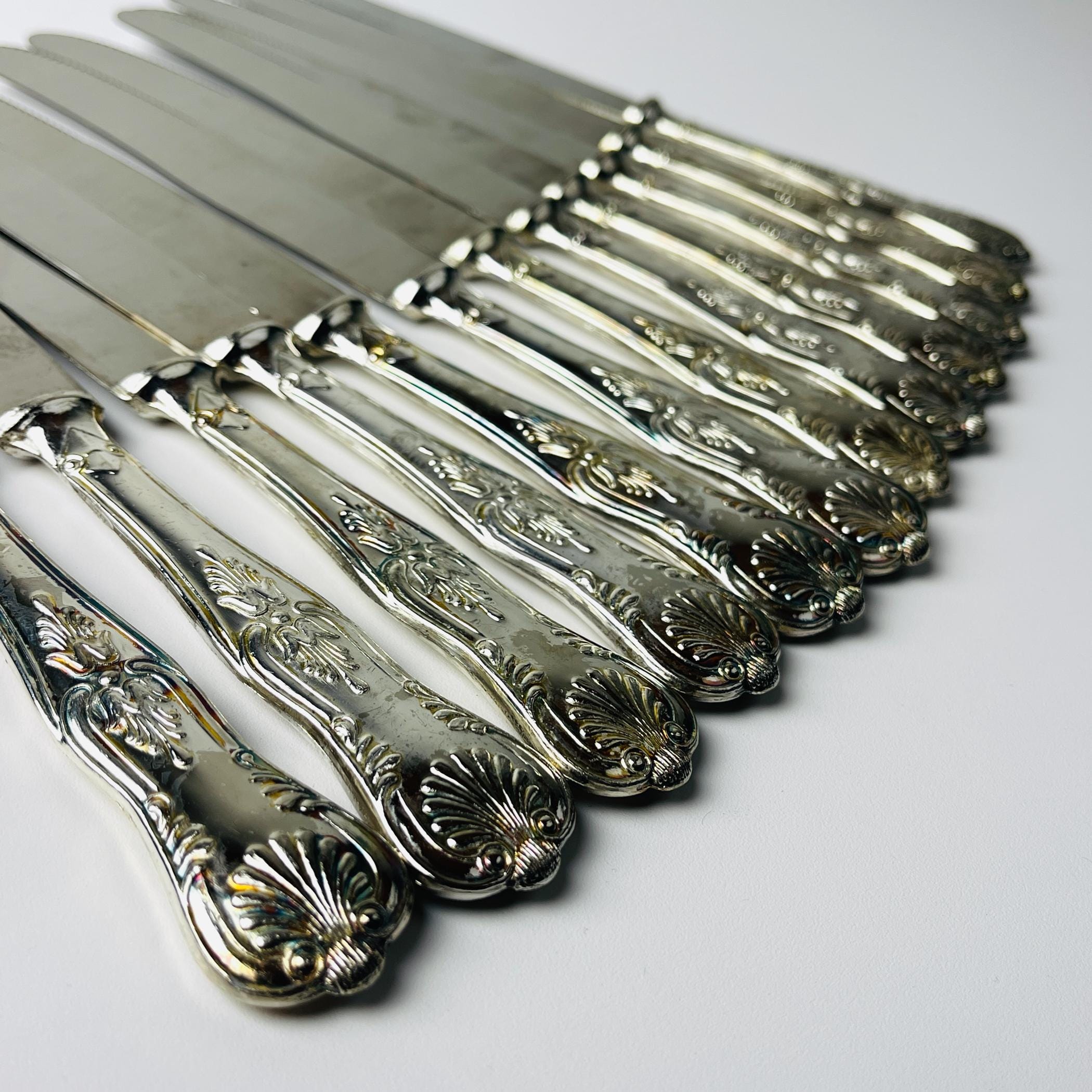 Vintage Silver Cutlery Set for 12 people, Italy, 1960s