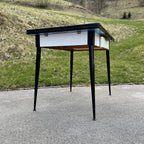 Mid-Century Modern Dining Set: Salvarani Aviator Table & 4 Chairs, Italy 1950s